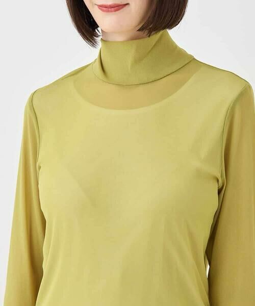 HIROKO BIS / ヒロコビス カットソー | ハイネックシアープルオーバー /洗濯機で洗える | 詳細3