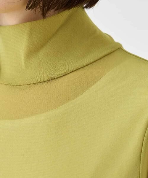 HIROKO BIS / ヒロコビス カットソー | ハイネックシアープルオーバー /洗濯機で洗える | 詳細4