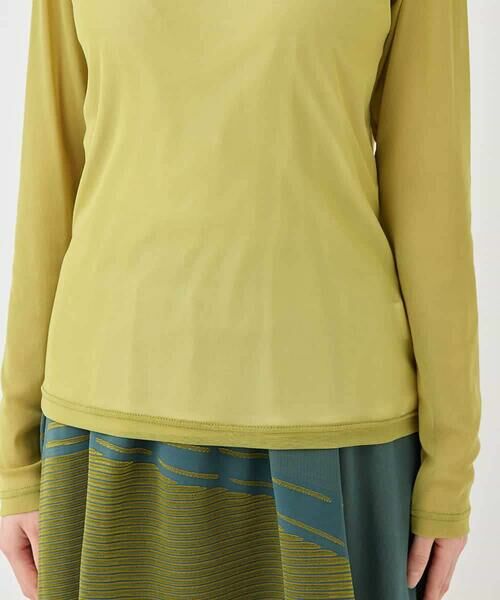 HIROKO BIS / ヒロコビス カットソー | ハイネックシアープルオーバー /洗濯機で洗える | 詳細6