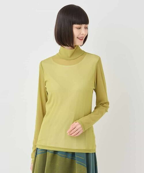 HIROKO BIS / ヒロコビス カットソー | ハイネックシアープルオーバー /洗濯機で洗える | 詳細7