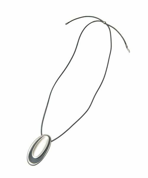 HIROKO BIS / ヒロコビス ネックレス・ペンダント・チョーカー | オーバルモチーフネックレス(ブラック)