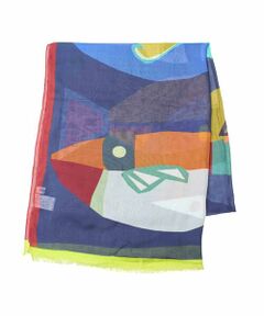 HIROKO BIS / ヒロコビス マフラー・ショール・スヌード・ストール | 幾何プリントモダールストール /洗える