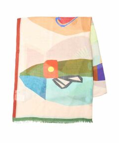 HIROKO BIS / ヒロコビス マフラー・ショール・スヌード・ストール | 幾何プリントモダールストール /洗える