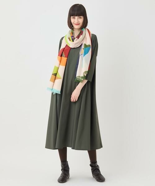 HIROKO BIS / ヒロコビス マフラー・ショール・スヌード・ストール | 幾何プリントモダールストール /洗える | 詳細10