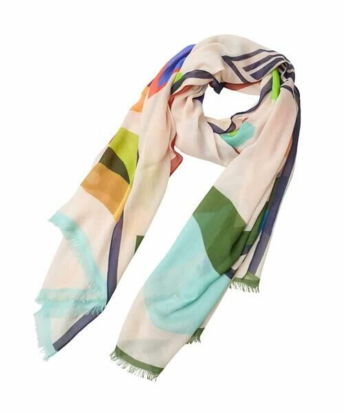 HIROKO BIS / ヒロコビス マフラー・ショール・スヌード・ストール | 幾何プリントモダールストール /洗える | 詳細4