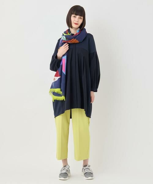 HIROKO BIS / ヒロコビス マフラー・ショール・スヌード・ストール | 幾何プリントモダールストール /洗える | 詳細6