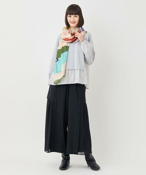 HIROKO BIS / ヒロコビス マフラー・ショール・スヌード・ストール | 幾何プリントモダールストール /洗える | 詳細9