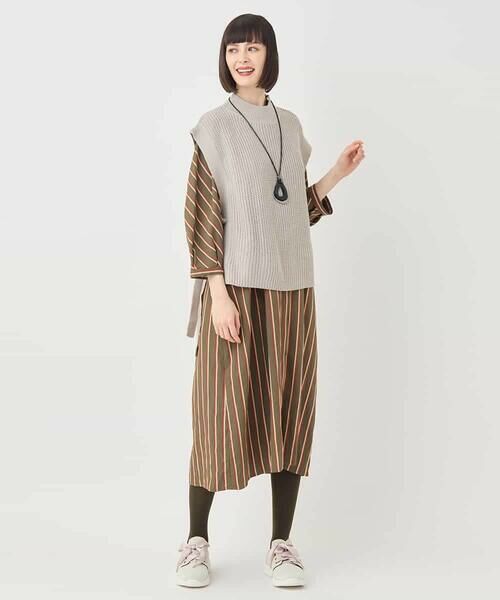 HIROKO BIS / ヒロコビス ベスト | ボトルネックニットジレ /洗える | 詳細12