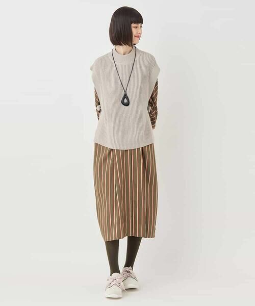 HIROKO BIS / ヒロコビス ベスト | ボトルネックニットジレ /洗える | 詳細14