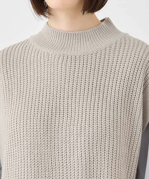 HIROKO BIS / ヒロコビス ベスト | ボトルネックニットジレ /洗える | 詳細3