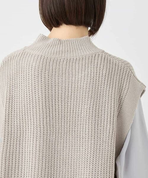 HIROKO BIS / ヒロコビス ベスト | ボトルネックニットジレ /洗える | 詳細4