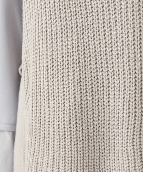 HIROKO BIS / ヒロコビス ベスト | ボトルネックニットジレ /洗える | 詳細7
