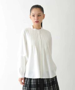 HIROKO BIS / ヒロコビス シャツ・ブラウス | ピンタックコンシャスブラウス /洗濯機で洗える