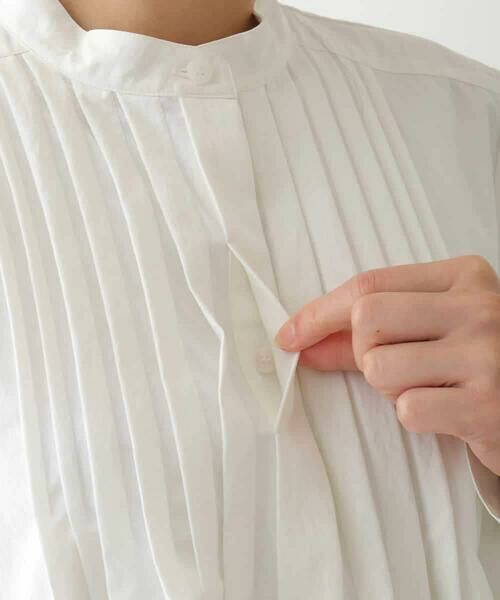 HIROKO BIS / ヒロコビス シャツ・ブラウス | ピンタックコンシャスブラウス /洗濯機で洗える | 詳細5
