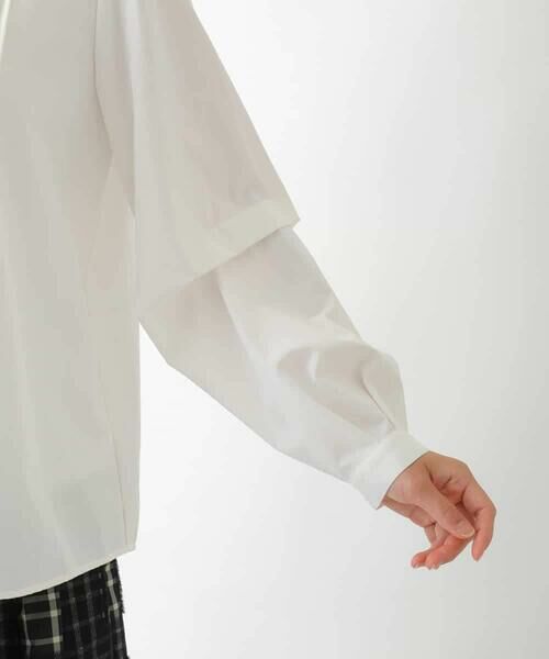 HIROKO BIS / ヒロコビス シャツ・ブラウス | ピンタックコンシャスブラウス /洗濯機で洗える | 詳細8
