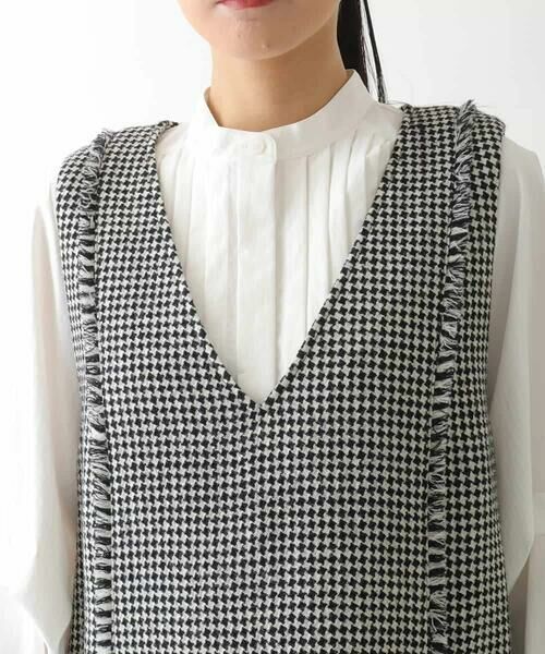 HIROKO BIS / ヒロコビス ロング・マキシ丈スカート | 千鳥チェックツイードジャンパースカート | 詳細3