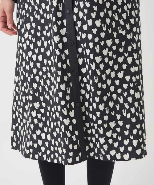 HIROKO BIS / ヒロコビス ロング・マキシ丈ワンピース | ハート柄ドット衿付きシャツワンピース /洗える | 詳細20