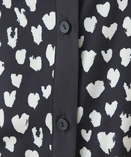 HIROKO BIS / ヒロコビス ロング・マキシ丈ワンピース | ハート柄ドット衿付きシャツワンピース /洗える | 詳細21