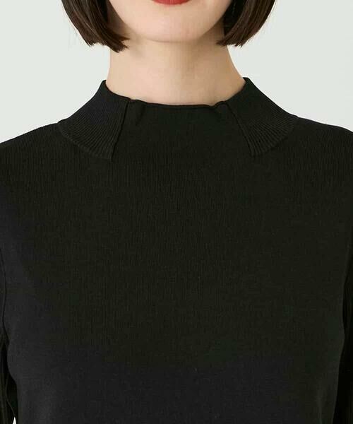 HIROKO BIS / ヒロコビス ニット・セーター | 異素材ジョイントニットプルオーバー | 詳細4