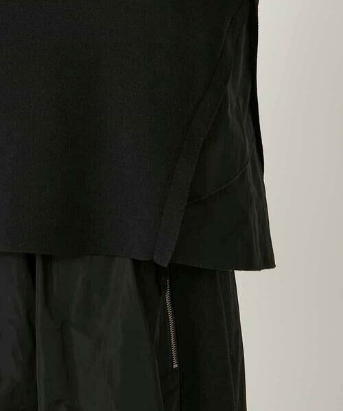 HIROKO BIS / ヒロコビス ニット・セーター | 異素材ジョイントニットプルオーバー | 詳細6