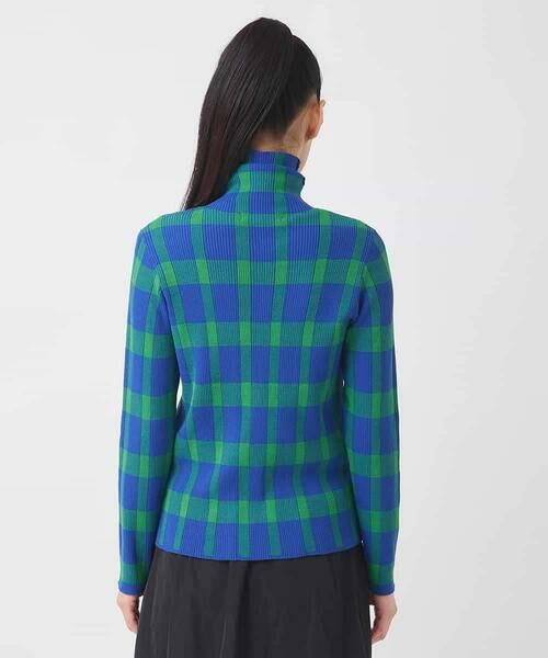 HIROKO BIS / ヒロコビス ニット・セーター | チェック柄インターシャニットプルオーバー | 詳細2