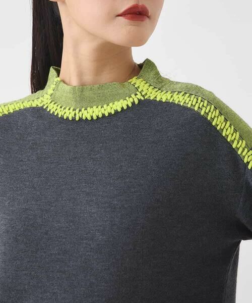 HIROKO BIS / ヒロコビス ニット・セーター | プレーティング刺繍ニットプルオーバー | 詳細4