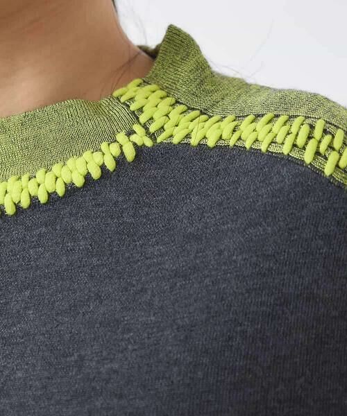 HIROKO BIS / ヒロコビス ニット・セーター | プレーティング刺繍ニットプルオーバー | 詳細6