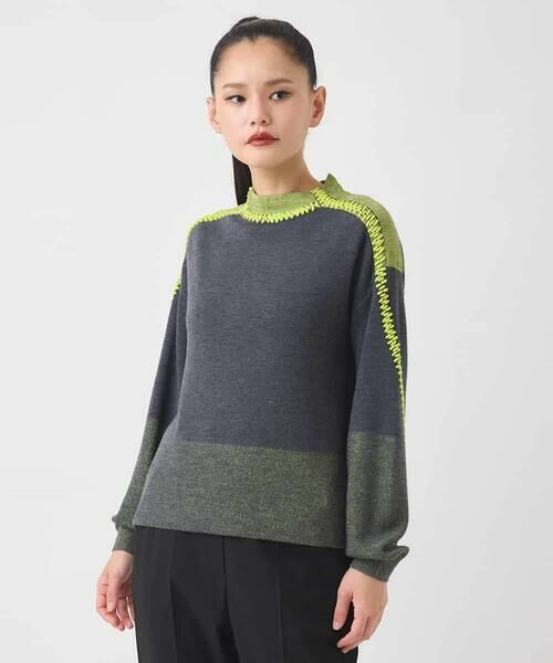 HIROKO BIS / ヒロコビス ニット・セーター | プレーティング刺繍ニットプルオーバー | 詳細9