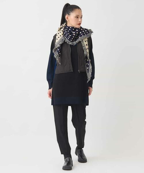 HIROKO BIS / ヒロコビス チュニック | プレーティング刺繍ニットチュニック | 詳細12