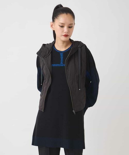 HIROKO BIS / ヒロコビス チュニック | プレーティング刺繍ニットチュニック | 詳細15