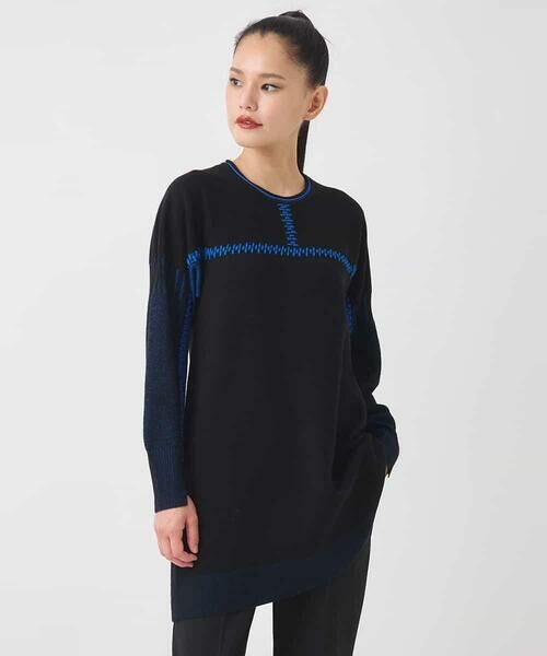 HIROKO BIS / ヒロコビス チュニック | プレーティング刺繍ニットチュニック | 詳細16