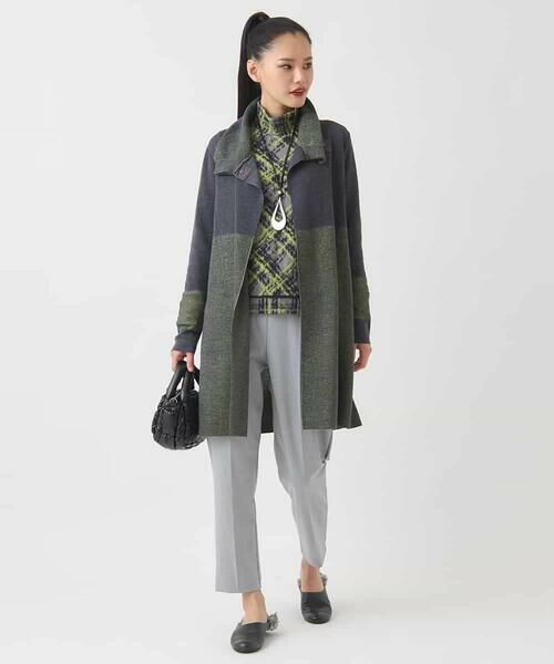 HIROKO BIS / ヒロコビス カーディガン・ボレロ | プレーティング刺繍ニットロングカーディガン | 詳細10