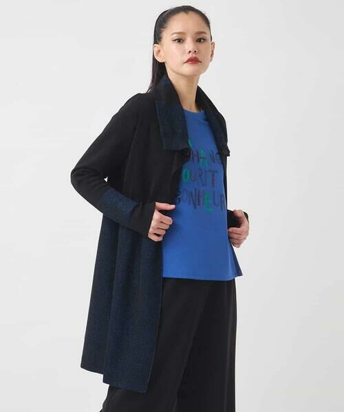 HIROKO BIS / ヒロコビス カーディガン・ボレロ | プレーティング刺繍ニットロングカーディガン | 詳細13