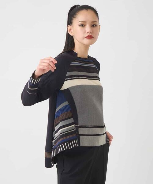 HIROKO BIS / ヒロコビス ニット・セーター | MIXボータージャカ ードニット | 詳細12