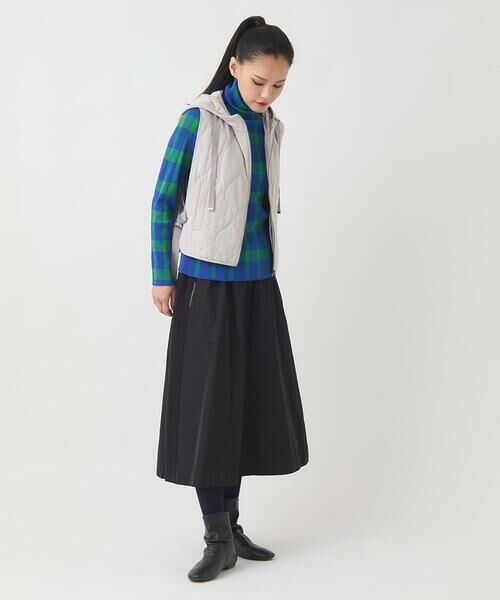 HIROKO BIS / ヒロコビス ロング・マキシ丈スカート | 異素材ジョイントニットスカート | 詳細13