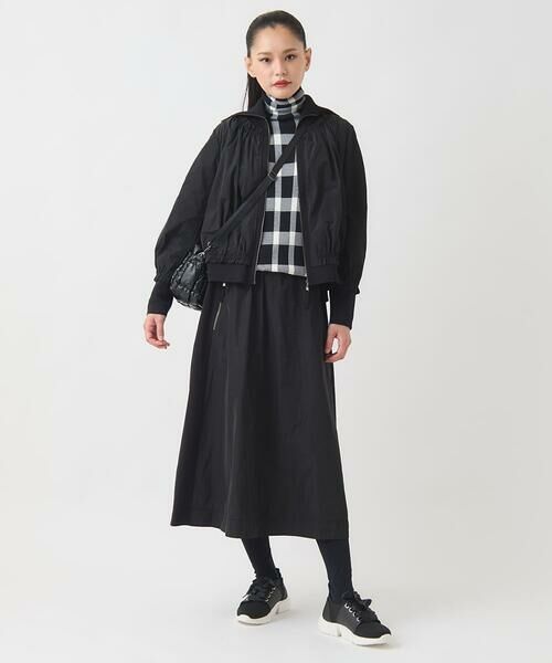 HIROKO BIS / ヒロコビス ロング・マキシ丈スカート | 異素材ジョイントニットスカート | 詳細9