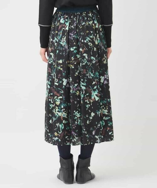 HIROKO BIS / ヒロコビス ロング・マキシ丈スカート | リーフプリントスカート /洗濯機で洗える | 詳細2
