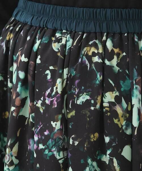 HIROKO BIS / ヒロコビス ロング・マキシ丈スカート | リーフプリントスカート /洗濯機で洗える | 詳細6
