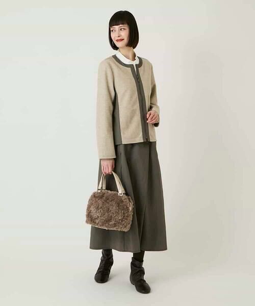 HIROKO BIS / ヒロコビス ロング・マキシ丈スカート | ステッチデザインフレアスカート /洗える | 詳細2