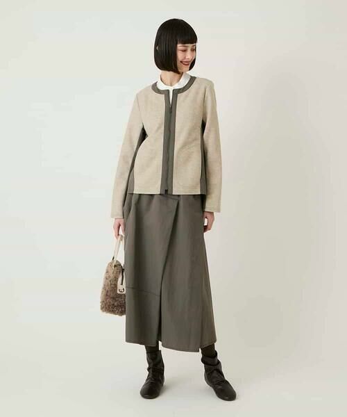 HIROKO BIS / ヒロコビス ロング・マキシ丈スカート | ステッチデザインフレアスカート /洗える | 詳細3