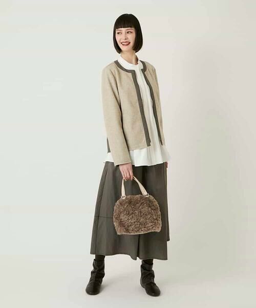 HIROKO BIS / ヒロコビス ロング・マキシ丈スカート | ステッチデザインフレアスカート /洗える | 詳細4