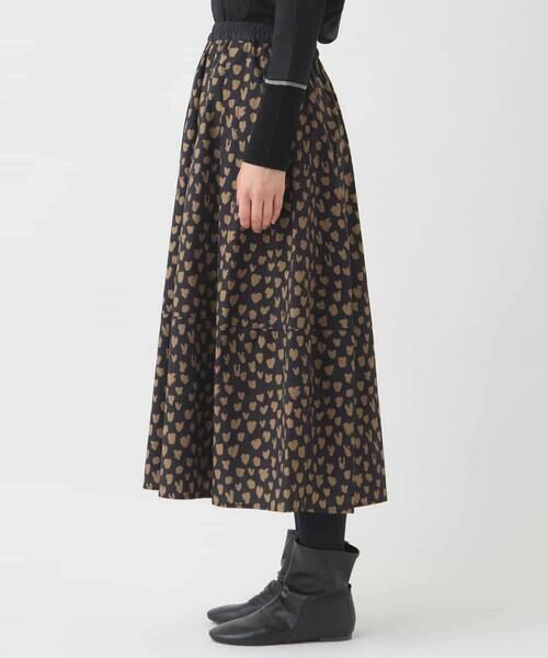 HIROKO BIS / ヒロコビス ロング・マキシ丈スカート | ドットプリントフレアスカート /洗える | 詳細1