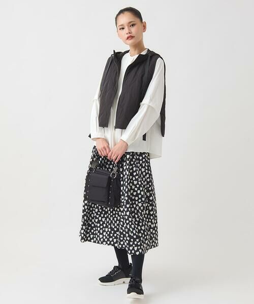 HIROKO BIS / ヒロコビス ロング・マキシ丈スカート | ドットプリントフレアスカート /洗える | 詳細10