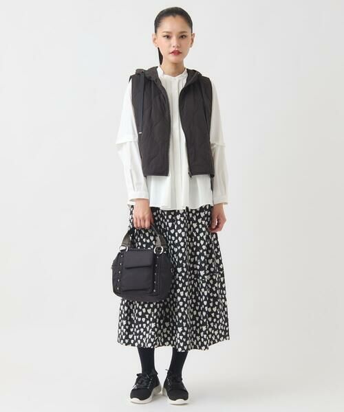 HIROKO BIS / ヒロコビス ロング・マキシ丈スカート | ドットプリントフレアスカート /洗える | 詳細11