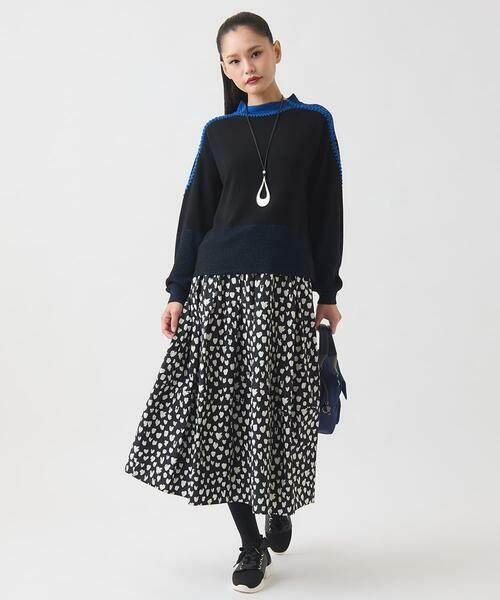 HIROKO BIS / ヒロコビス ロング・マキシ丈スカート | ドットプリントフレアスカート /洗える | 詳細9