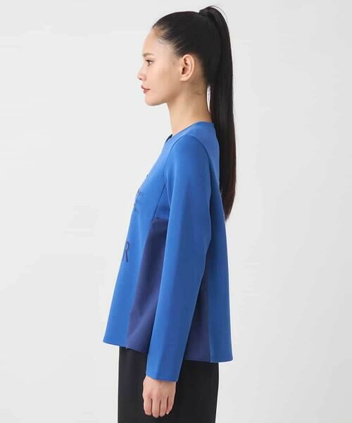 HIROKO BIS / ヒロコビス カットソー | スパンコール刺繍ロゴプルオーバー /洗える | 詳細1