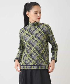 HIROKO BIS / ヒロコビス カットソー | チェックパイルジャカードプルオーバー