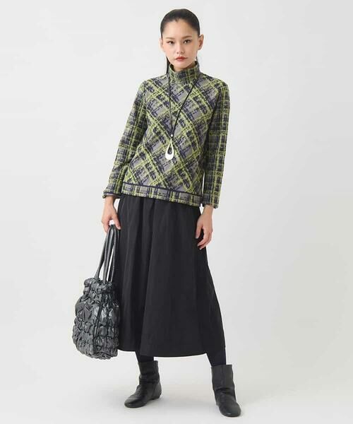 HIROKO BIS / ヒロコビス カットソー | チェックパイルジャカードプルオーバー | 詳細10