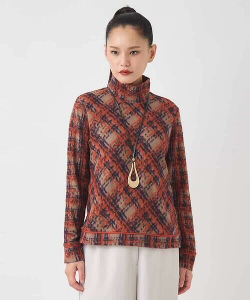 HIROKO BIS / ヒロコビス カットソー | チェックパイルジャカードプルオーバー | 詳細12