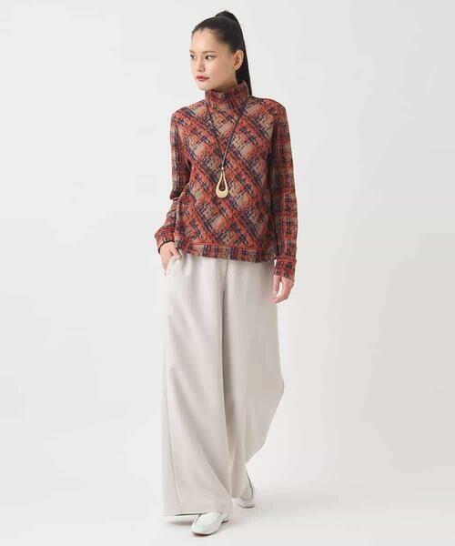 HIROKO BIS / ヒロコビス カットソー | チェックパイルジャカードプルオーバー | 詳細13